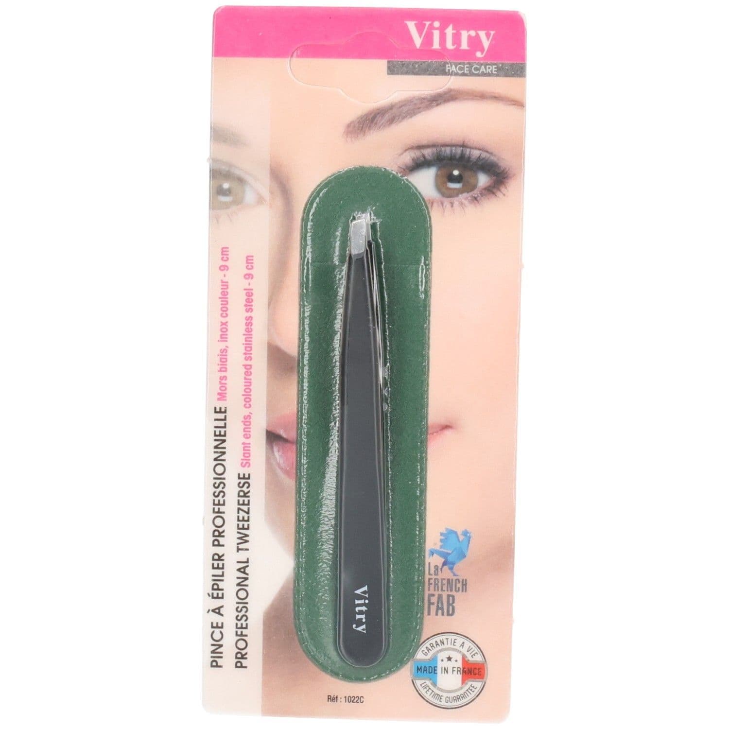 Vitry Pro pince à épiler mors biais inox couleurs (Couleur non sélectionnable) 1 pc(s) Pinces À Épiler