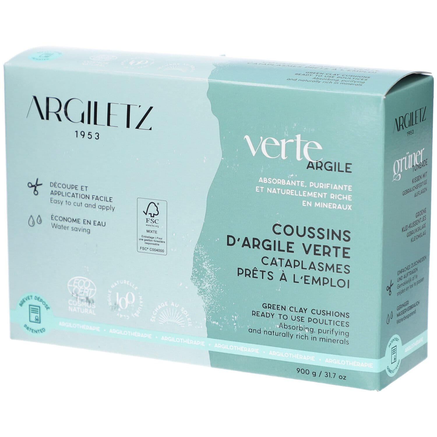 Argiletz Coussins d'Argile verte 900 g Oreiller