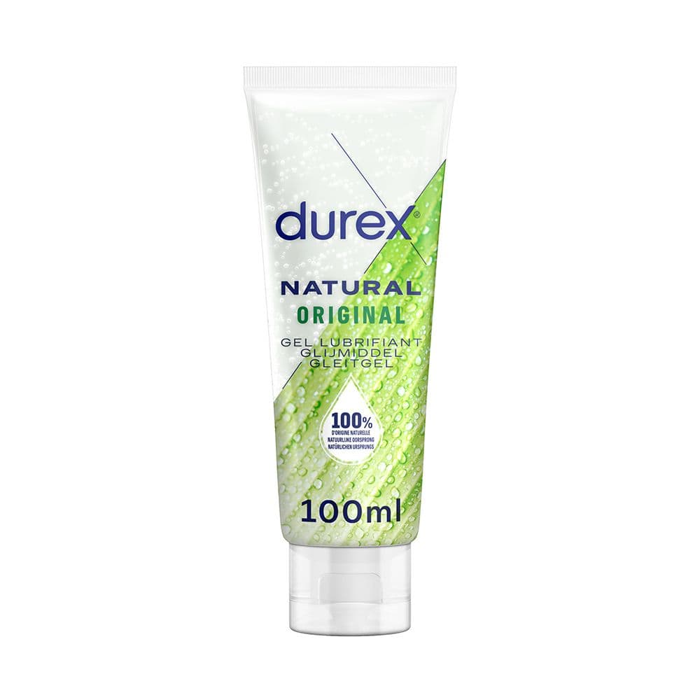 Durex Gel Lubrifiant 100% d'origine Naturelle - Formule Originale - 100ml 100 ml Lubrifiant(S)