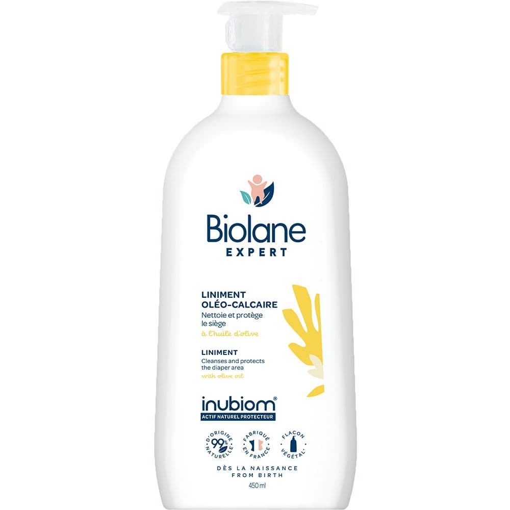 Biolane Expert - Liniment Oléo-Calcaire - Peaux Sensibles - 500ml 450 ml Baume