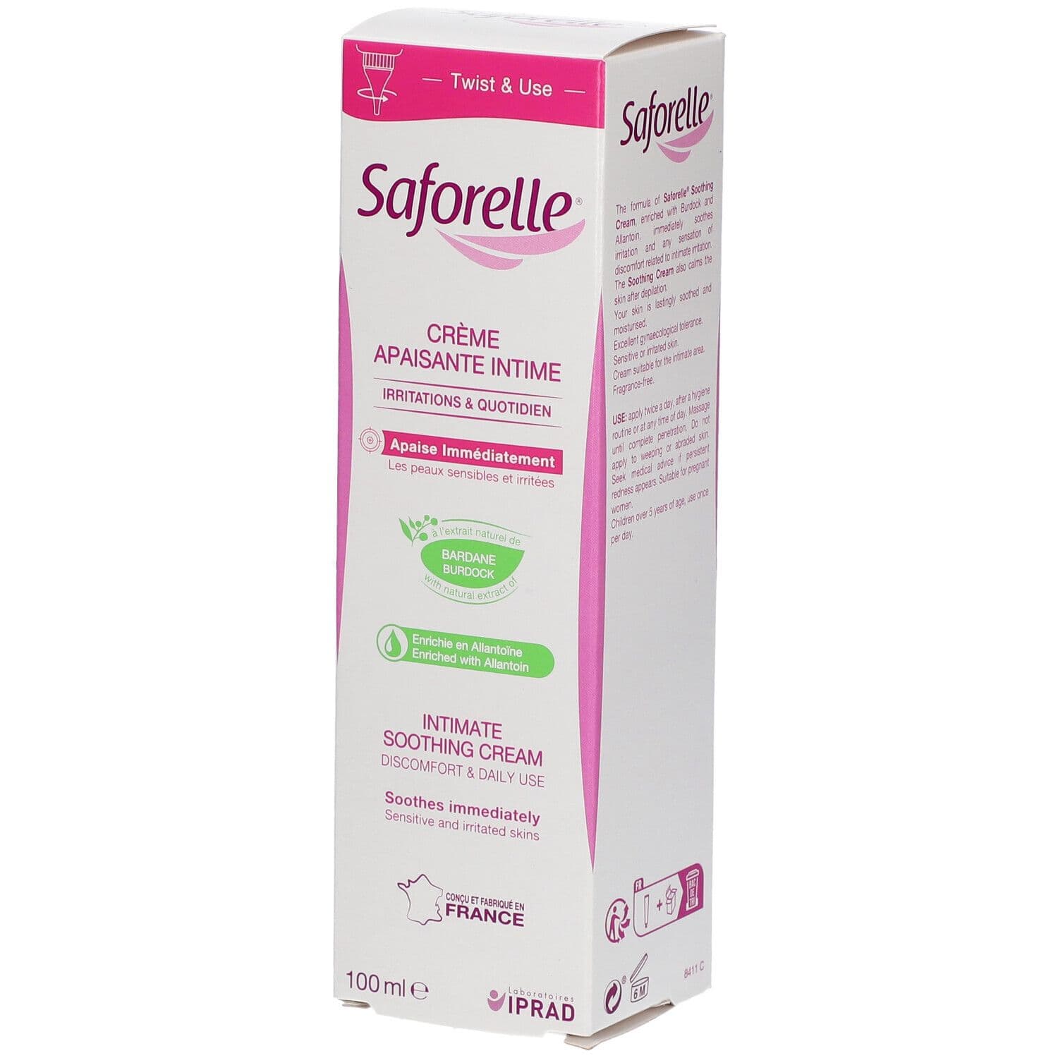 Saforelle® Crème Apaisante Intime 100 ml Crème