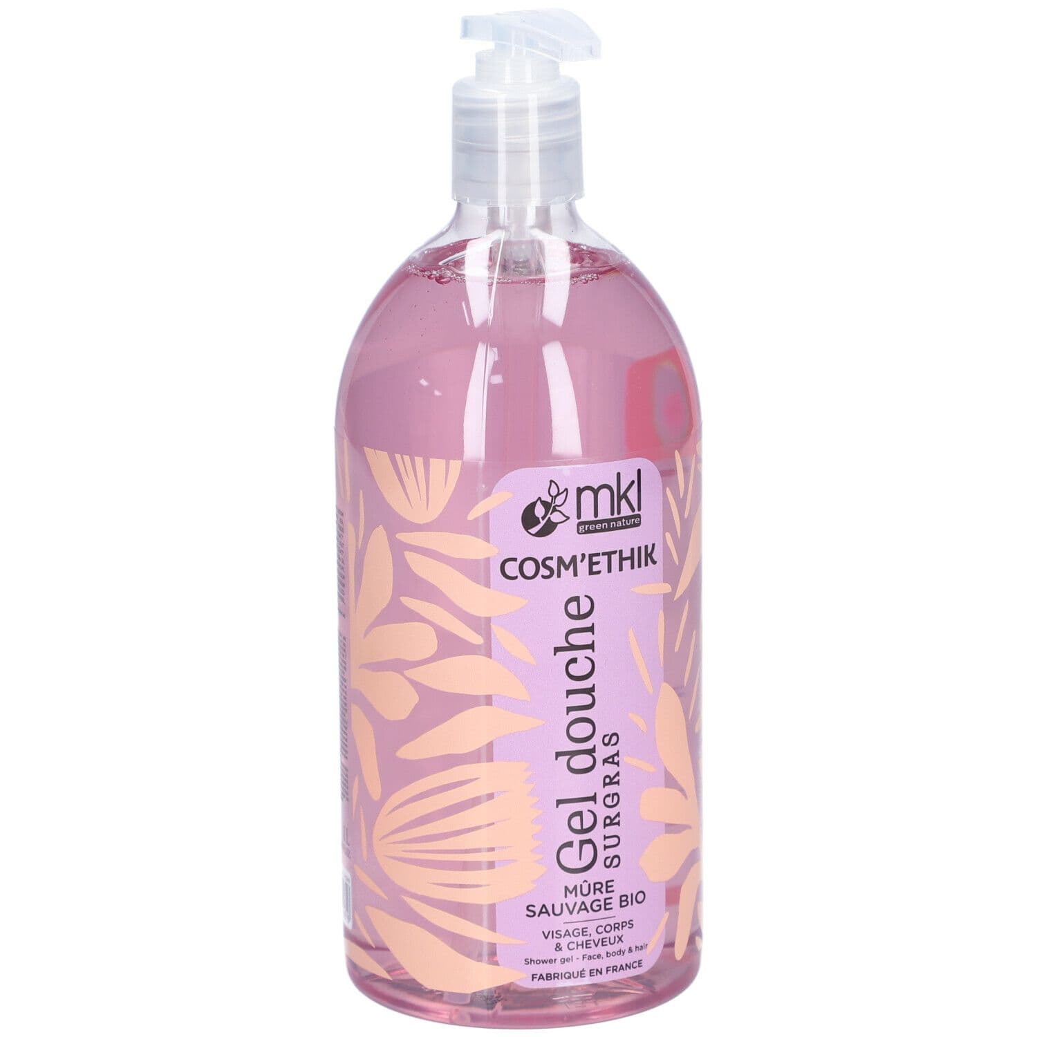 MKL Cosm'éthik 1L - Gel Douche Surgras - Mûre sauvage 1000 ml Gel Douche