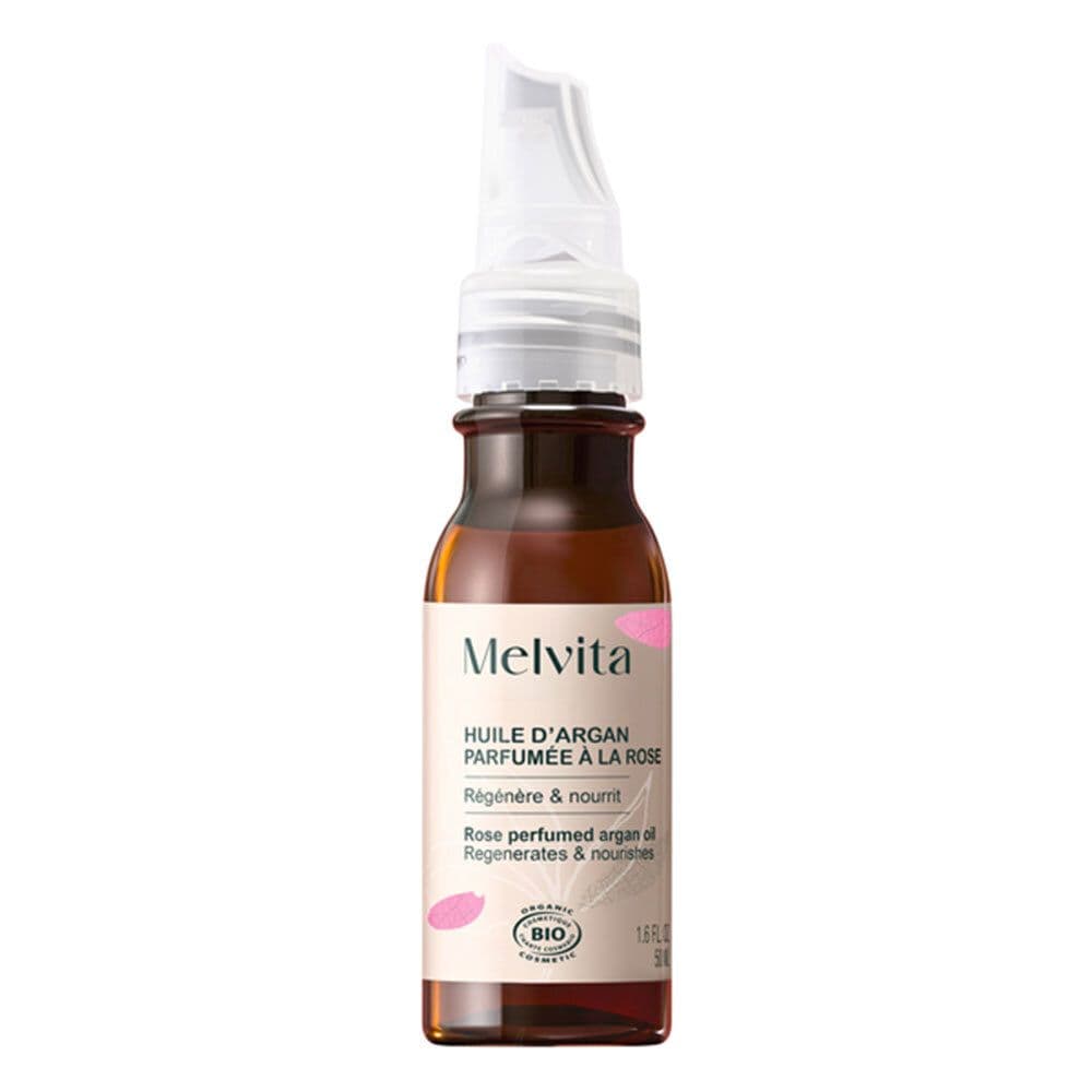 MELVITA Huile d'Argan Parfumée à la Rose Pour La Peau 50 ml
