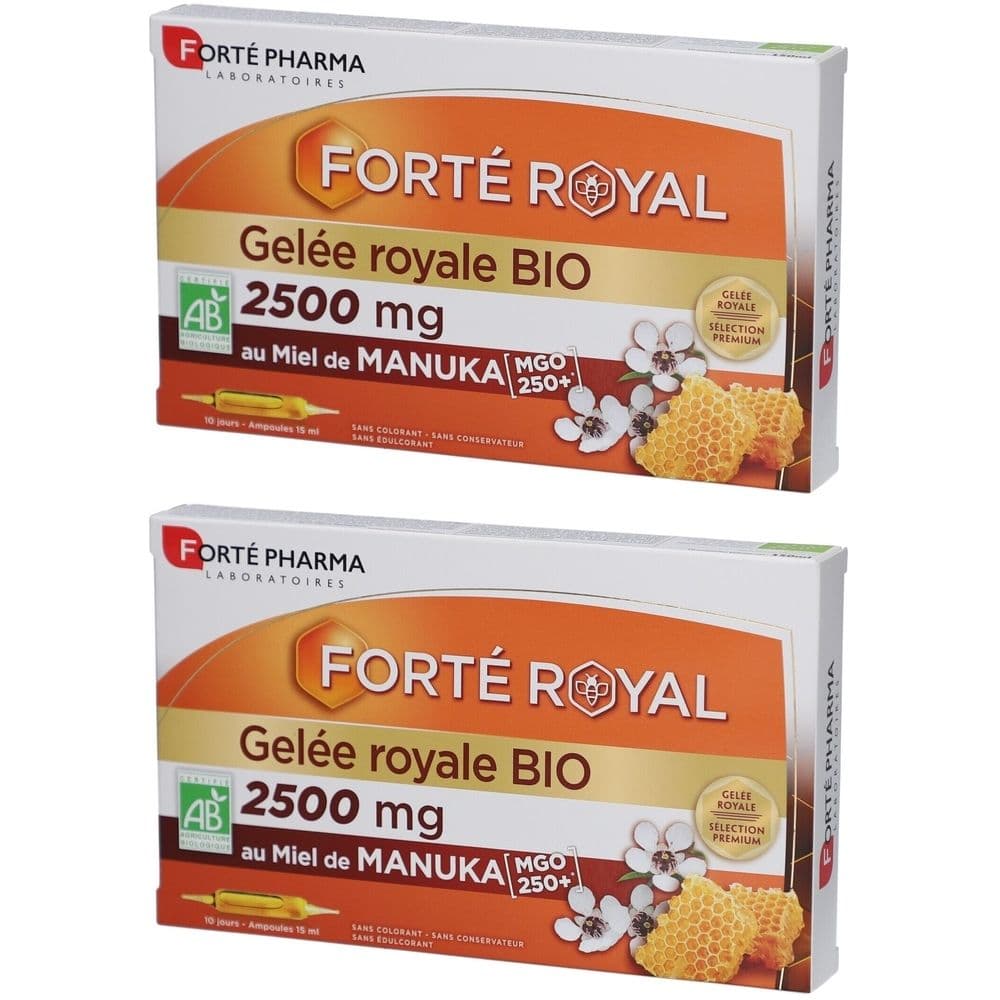 FORTE PHARMA Forté Royal Gelée Royale Bio 2500 mg 2x150 ml Solution Orale