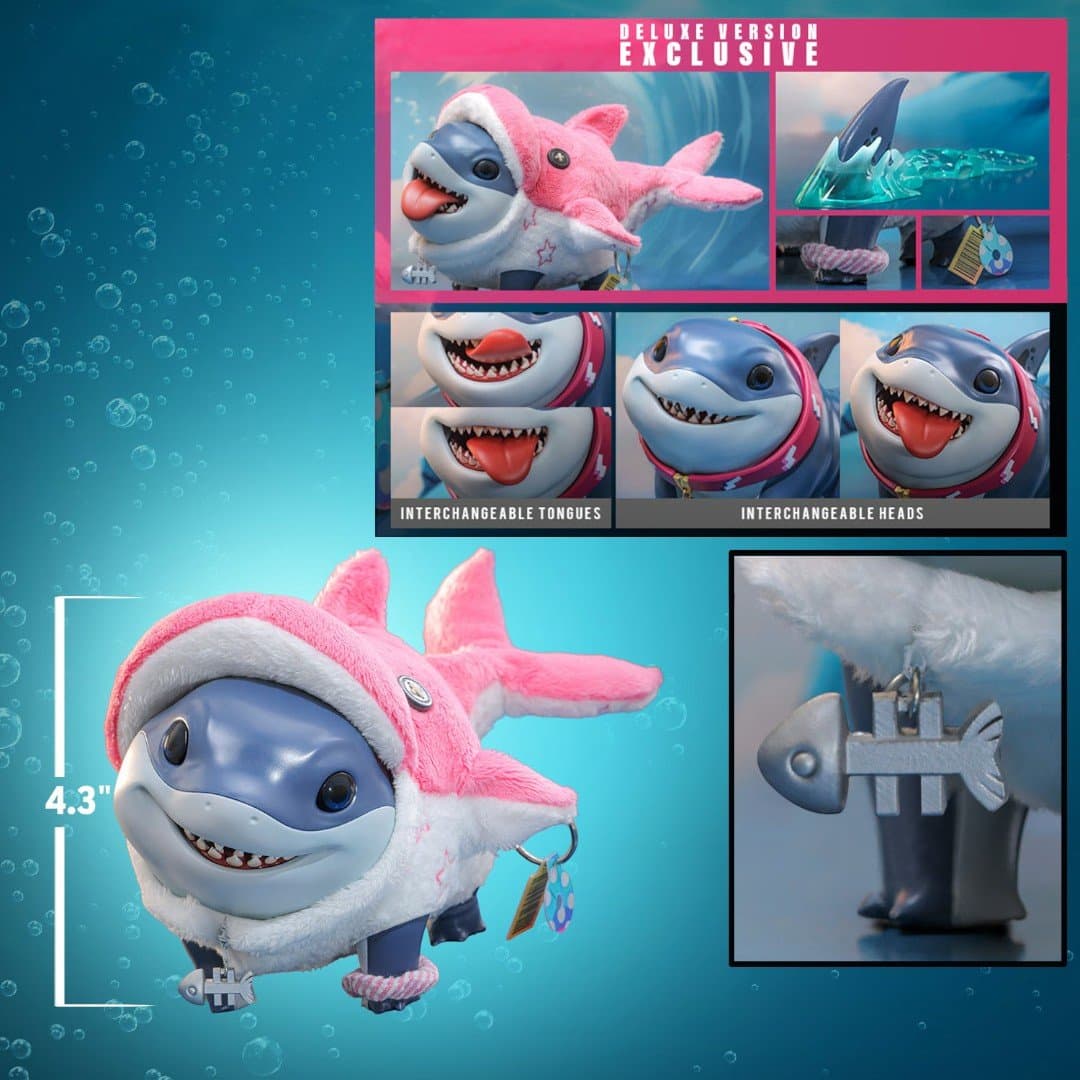 Marvel Rivals Videogame Masterpiece Series Action Figure Jeff the Land Shark Deluxe Version 11 cm