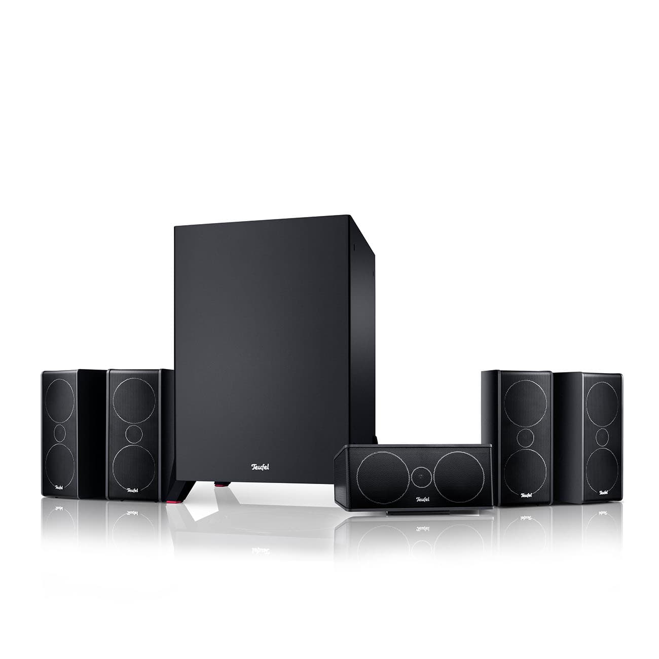 Teufel Consono 35 Mk3 'Ensemble 5.1' Ensemble home cinéma avec haut-parleurs satellites incl. Subwoofer Noir