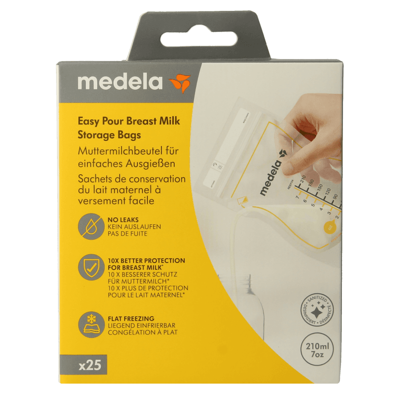 Medela Sachets de conservation pour lait maternel 210 ml, 25 pièces