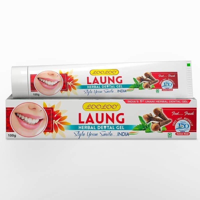 Dentifrice Herbal - Clous de Girofle (Laung) - 100% naturel & Sans fluor - 100g - LooLoo