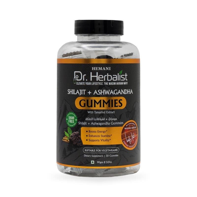 Gummies Shilajit & Ashwaghanda - 30 Gommes - Dr Herbalist Hemani