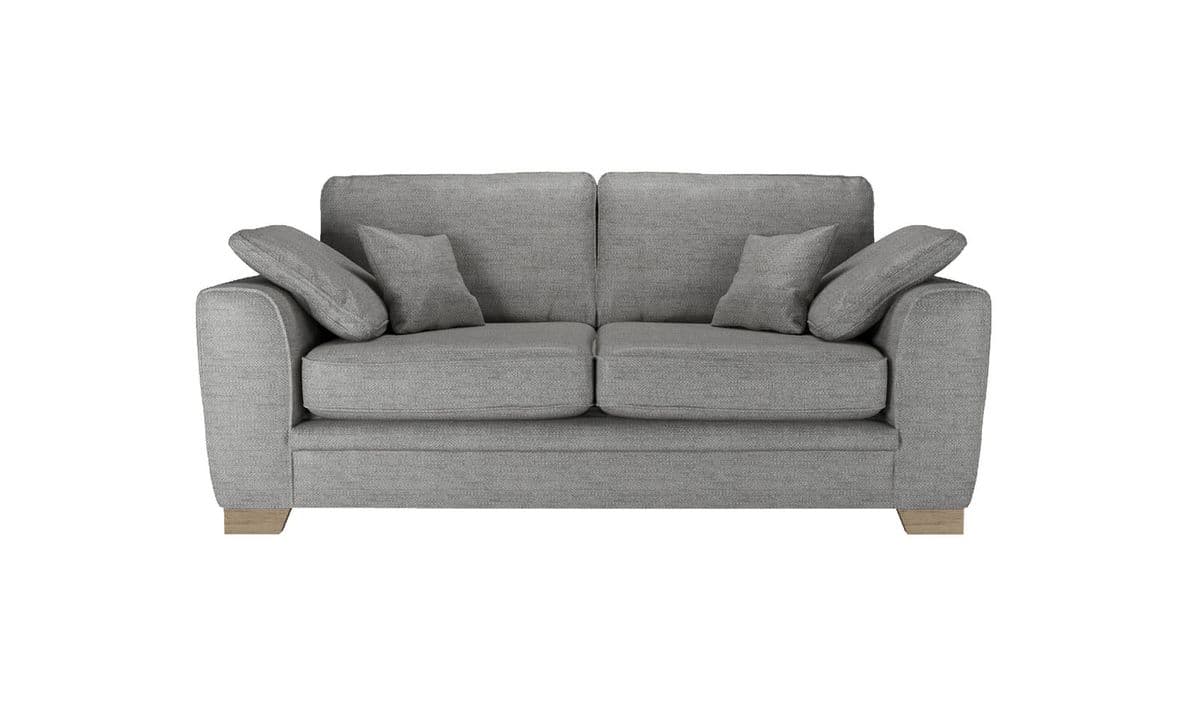 Ronay canapé deux places, gris foncé - Cherub 1482, Couleur des pieds: Noir wax