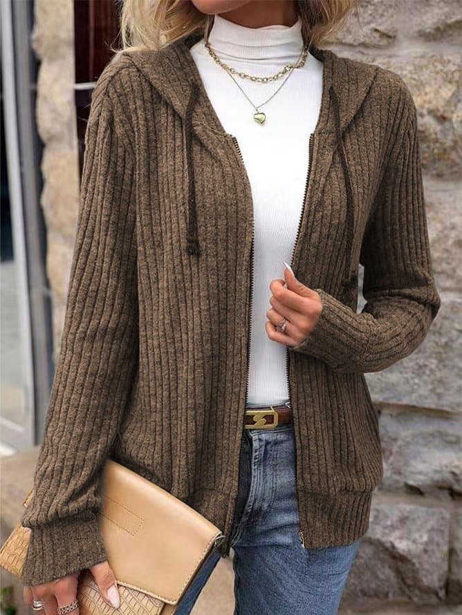 Blousons Femmes Décontracté Plain Automne Sweat-shirt à Capuche Naturel Aucune élasticité Quotidien Ample Épaissi