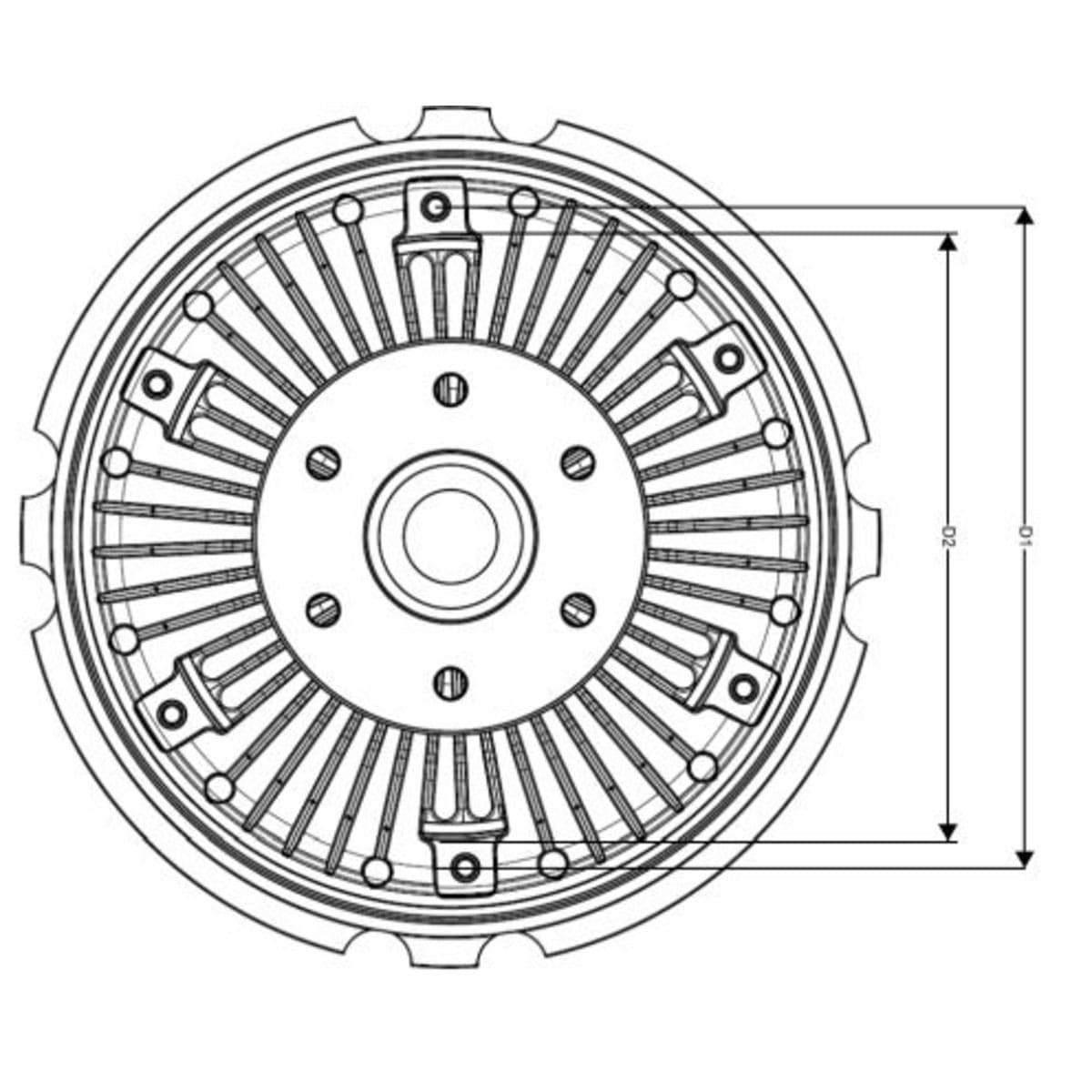 Embrayage, ventilateur de radiateur NRF 49717