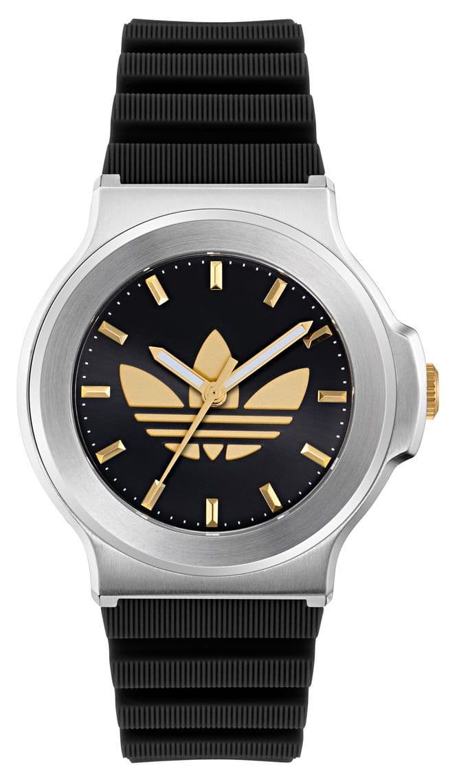 Adidas Expression trois (41 mm) cadran noir / bracelet en montre