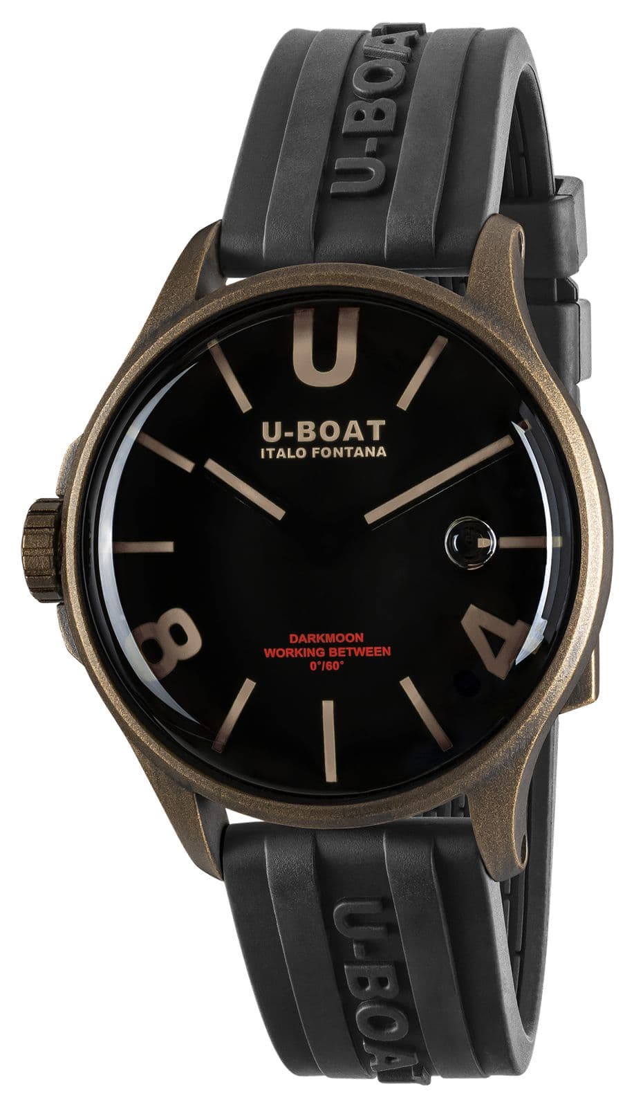U-Boat Darkmoon bronze pvd (40 mm) cadran courbe noir / montre