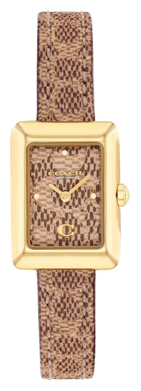 Coach pour femme Mara avec bracelet en cuir marron montre