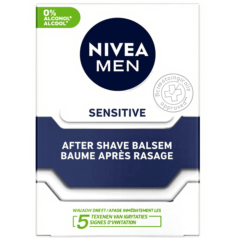 NIVEA Men - Sensitive Baume Après Rasage - Apaisement Immédiat Peau Sensible 100ml