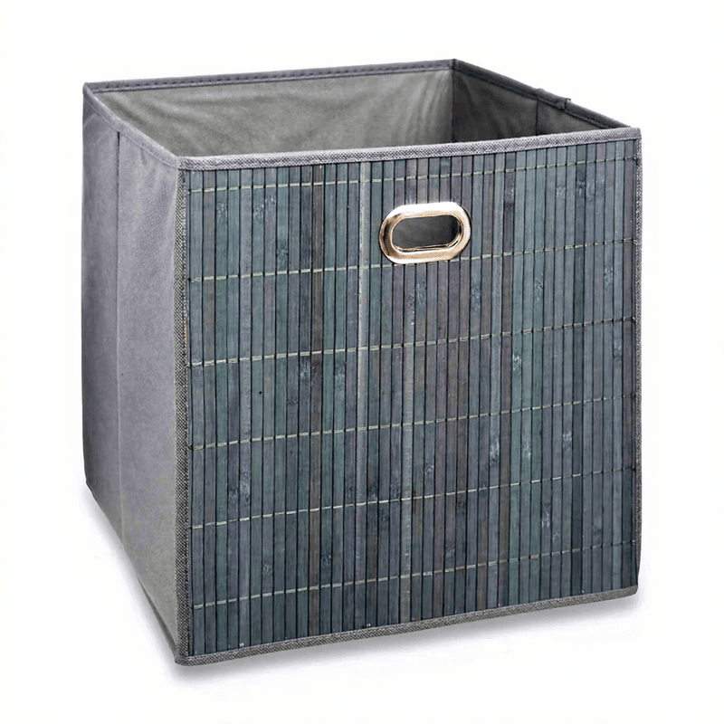 5five Mix N Modul Panier de rangement en bambou 31 x 31 x 31 cm Gris