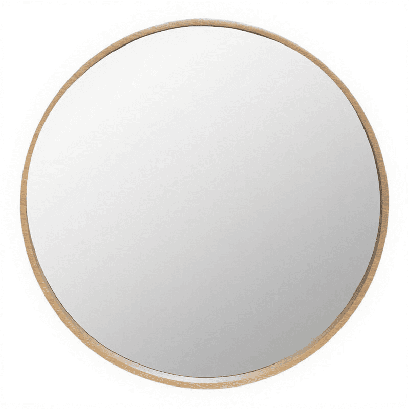 Atmosphera Letizia Miroir en bois MDF diam. 68 cm