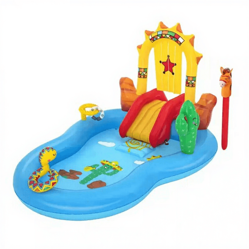 Bestway Aire de jeux aquatique gonflable Far West - 264 x 188 x 140 cm