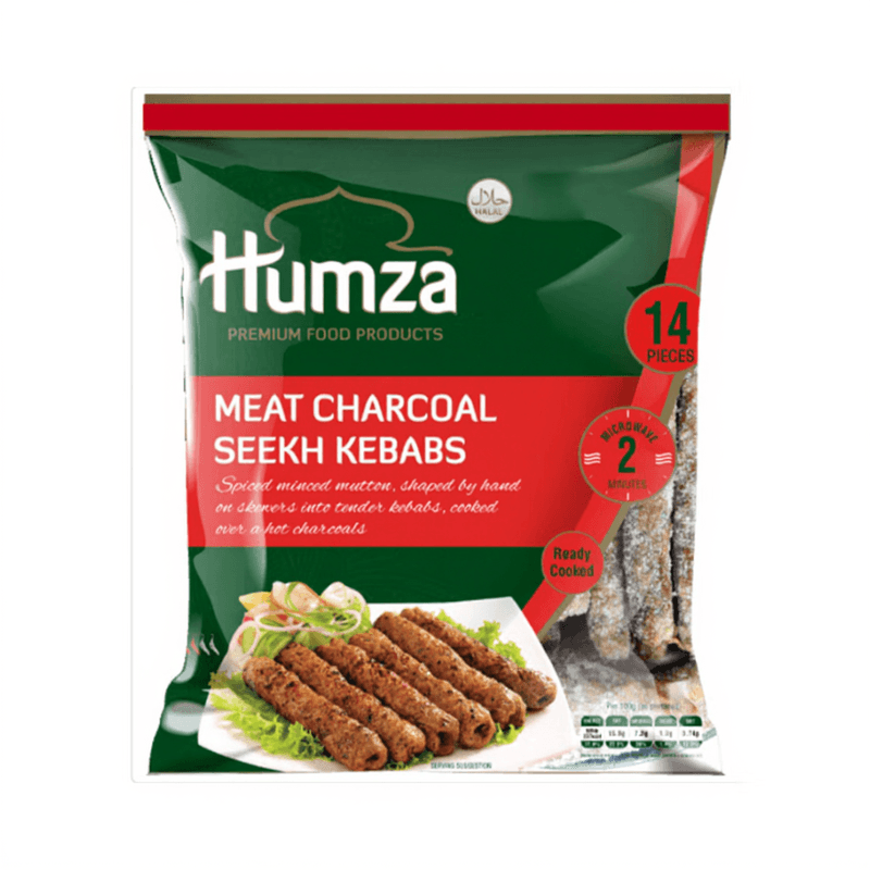 Humza Seekh kebab de viande Lahori au charbon de bois, halal - 900 g