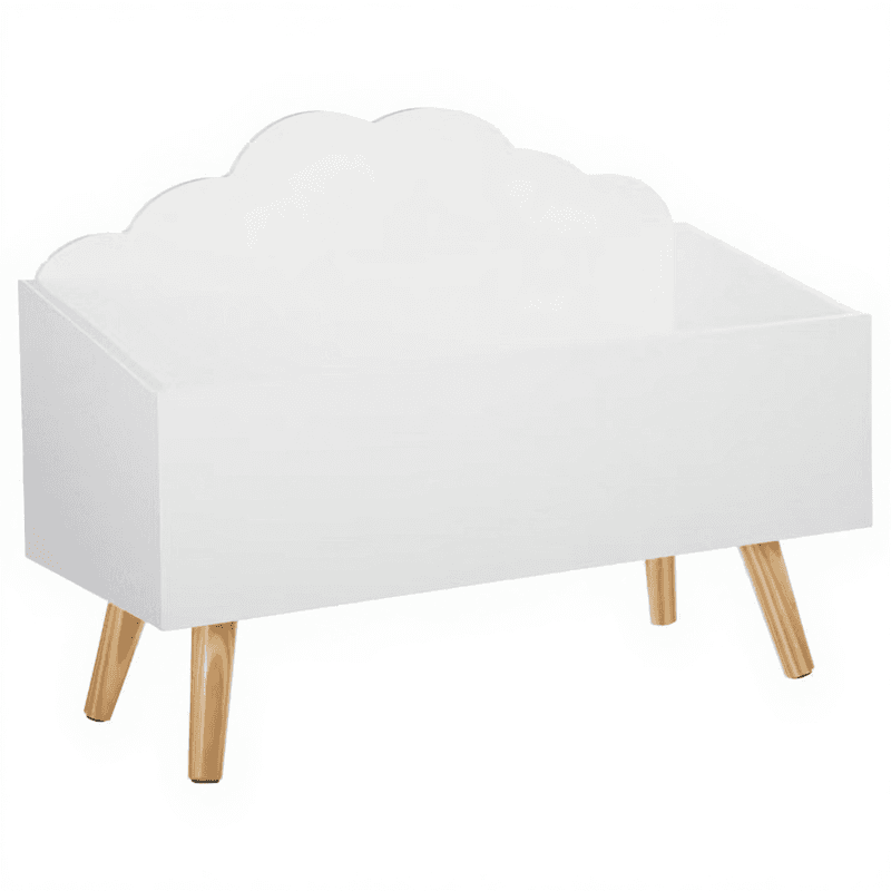 Atmopshera Coffre à jouets nuage pour enfant blanc