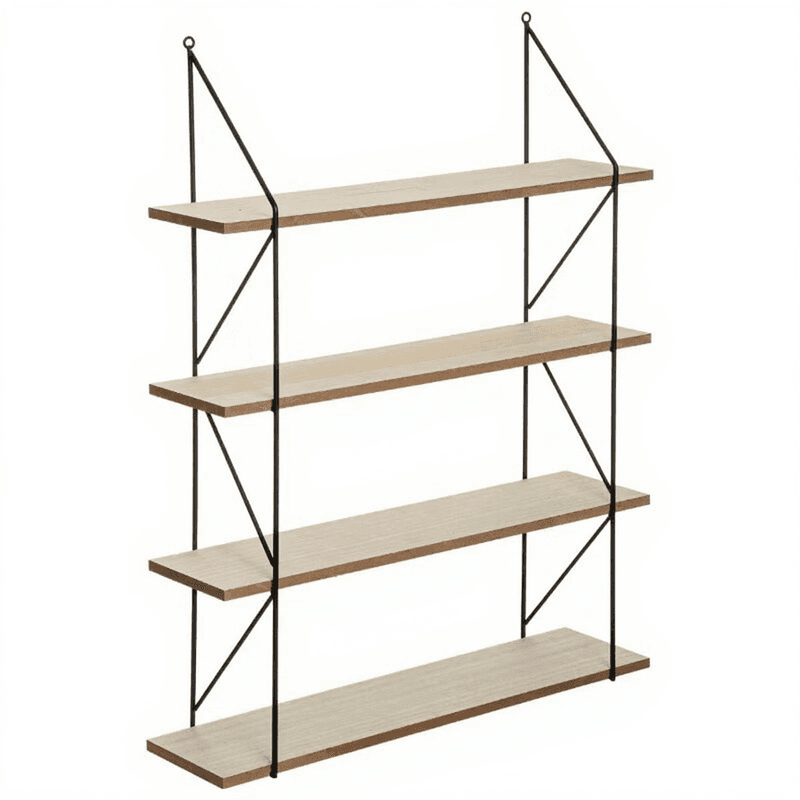 Étagère Murale Iris 60 x 80 cm en Métal et MDF