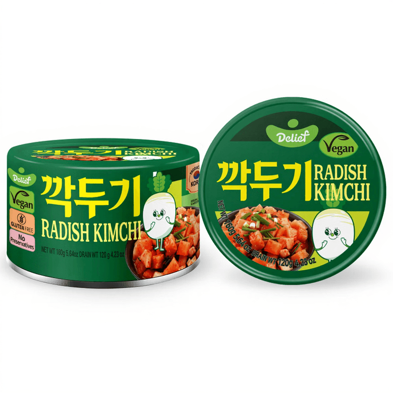 Delief Kimchi de radis en cubes - 160 g
