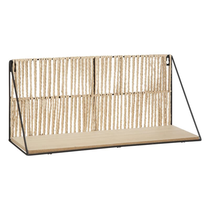 Atmosphera Étagère Sofia corde et métal 48 x 21 cm
