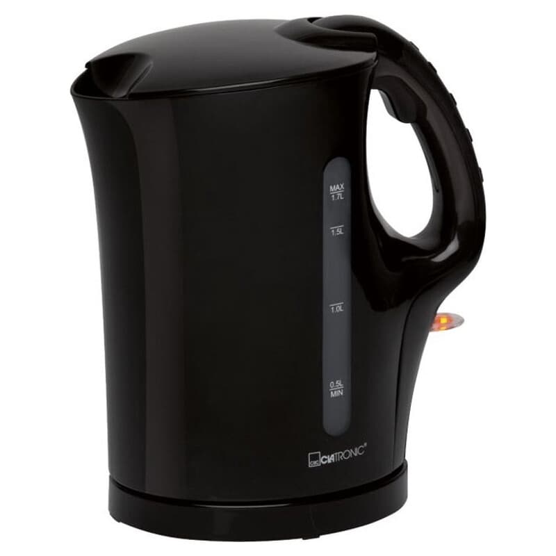 Clatronic WK-3819 Bouilloire électrique noire à ébullition rapide 2200 W - 1,7 L