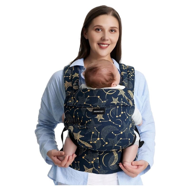 Momcozy Porte-bébé ergonomique, confortable et léger pour bébés de 3 à 20 kg - Motif étoilé