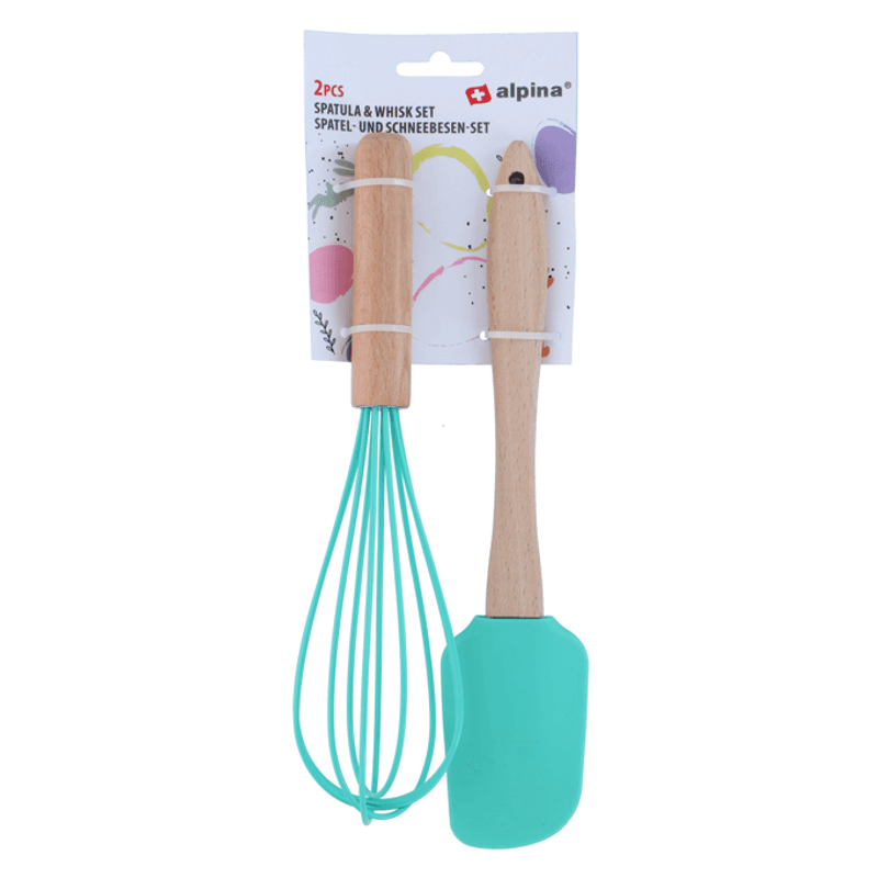 ALPINA Lot spatule et fouet - 2 pièces