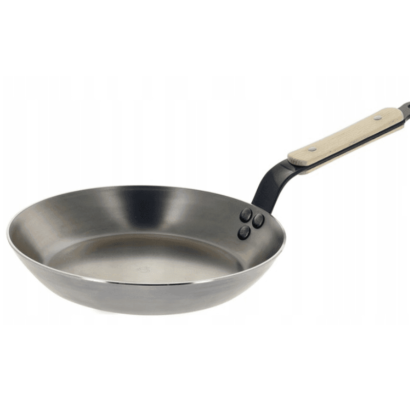 de Buyer Poêle HiCarbone avec manche en bois Minéral B - 20 cm