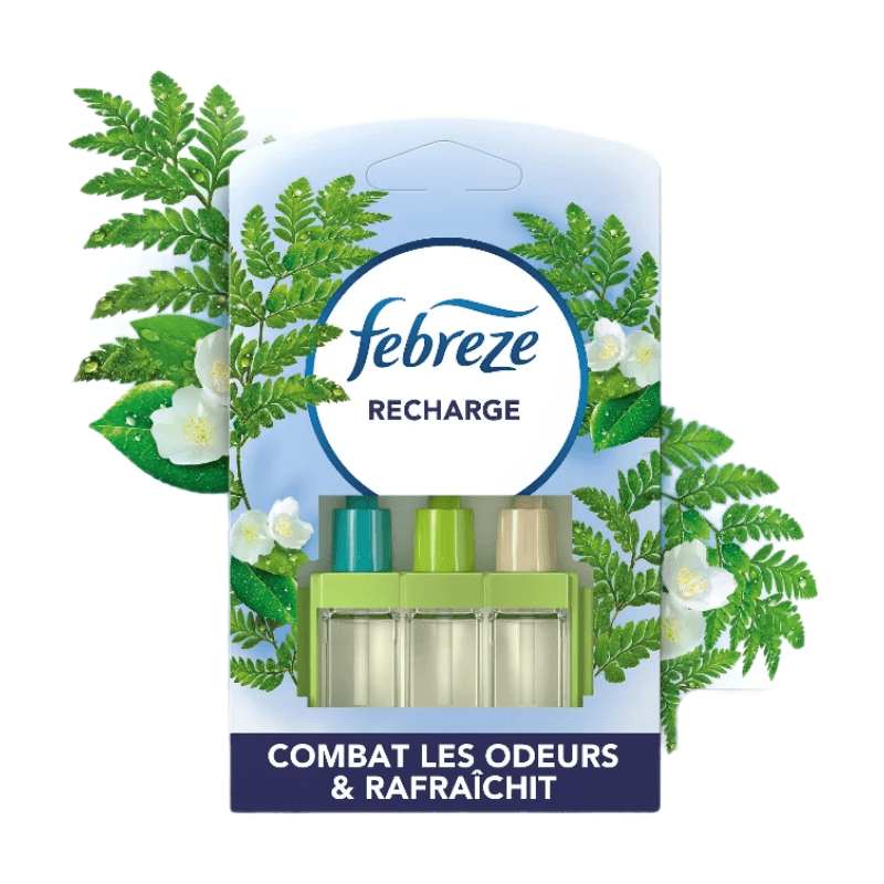 FEBREZE Désodorisant recharge pour diffuseur électrique Rosée du matin 20ml