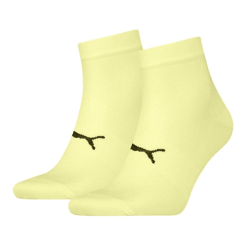 PUMA Lot de 2 Paires Chaussettes Courtes Yellow 39-42