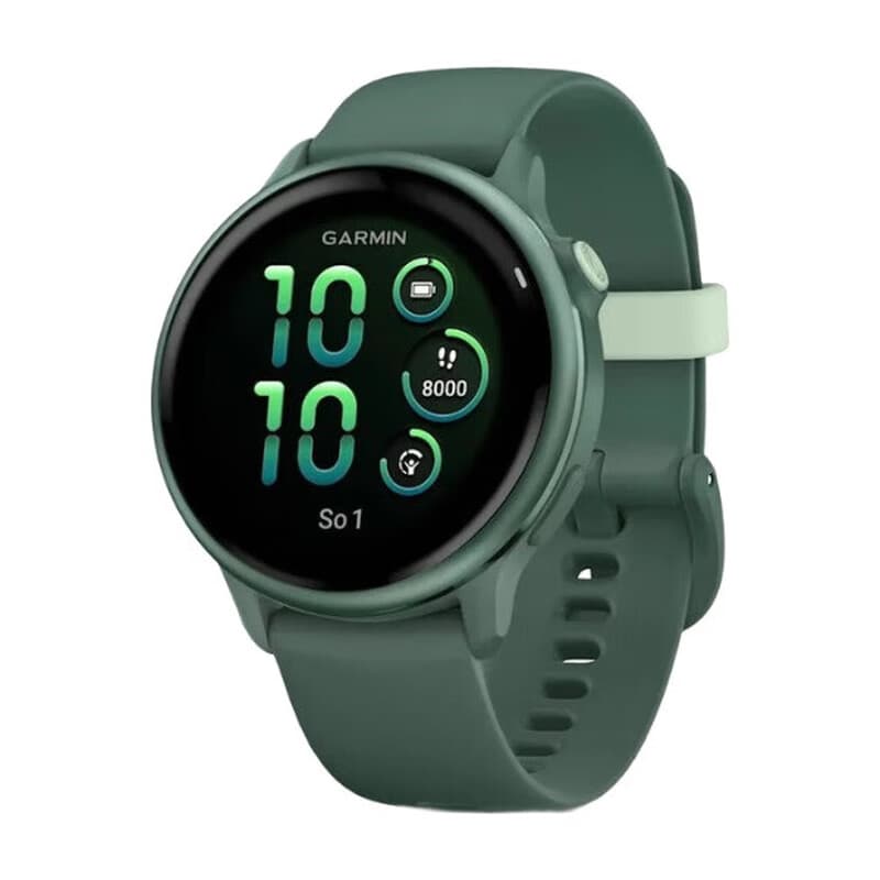 GARMIN vívoactive 6 GPS, Jasper Green, boîtier Vert Sapin