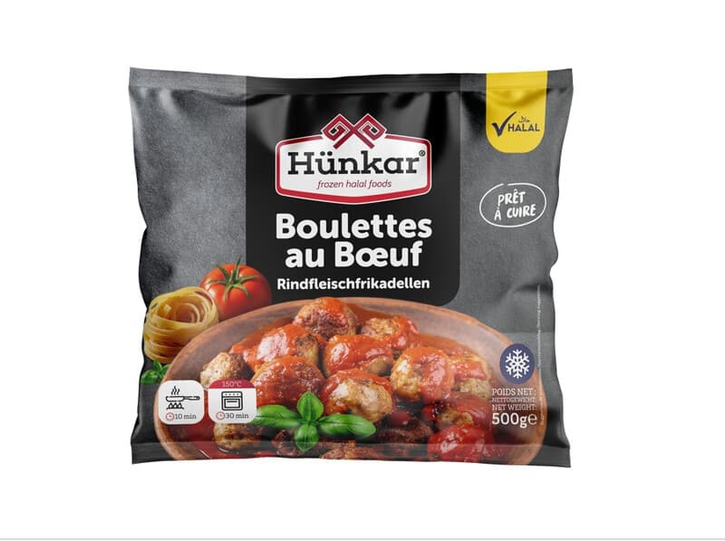 HÜNKAR Boulettes au bœuf halal - 500 g