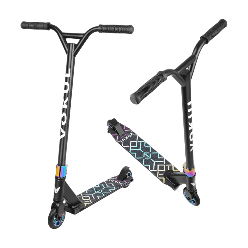 VOKUL S2 Pro Trottinettes pour enfants de 6 à 12 ans - Néon