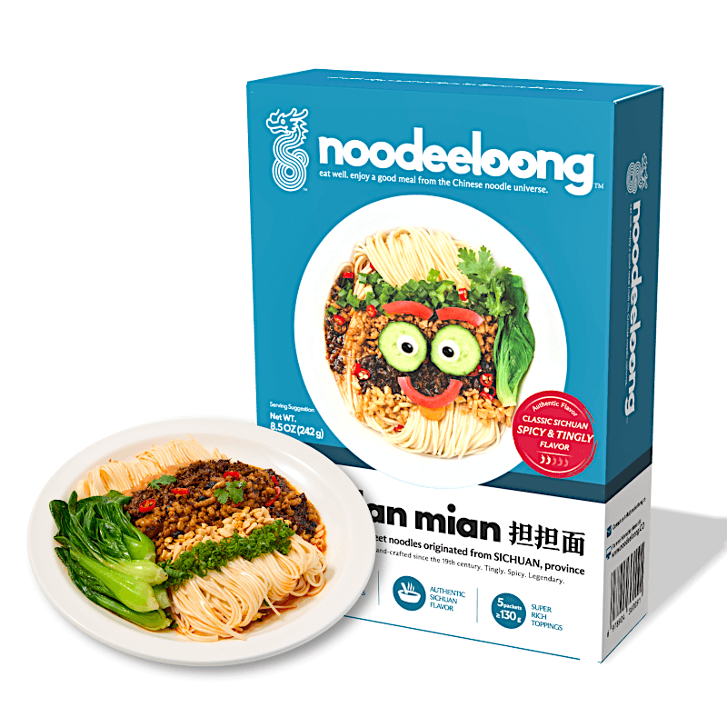 Noodee Nouilles Dan Dan du Sichuan - saveur épicée classique et picotante - 242 g