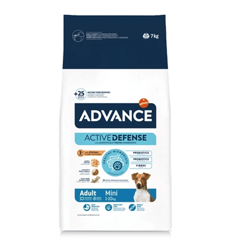 Advance Active Defense Croquettes pour petit chien adulte - 7 kg