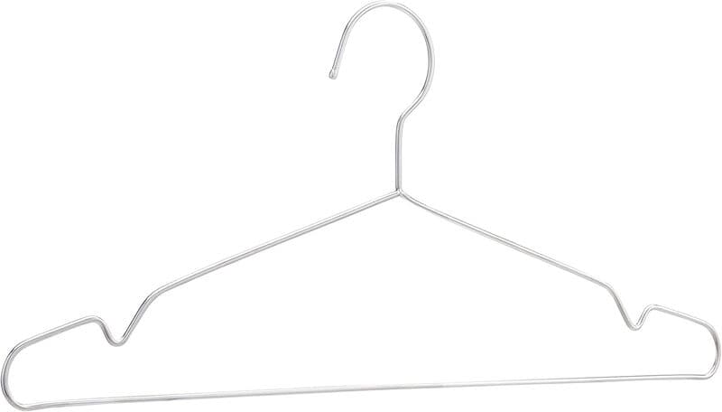 ANQI Lot de 20 cintres en acier inoxydable - Argent