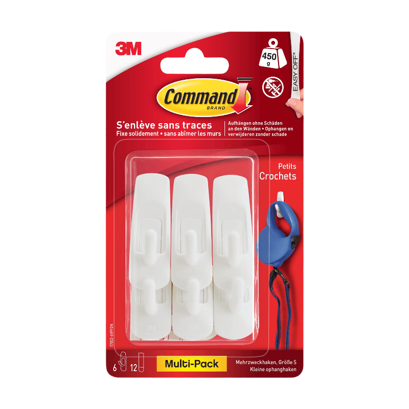 Command Crochet Basique - Lot de 6 Blanc Petit Format