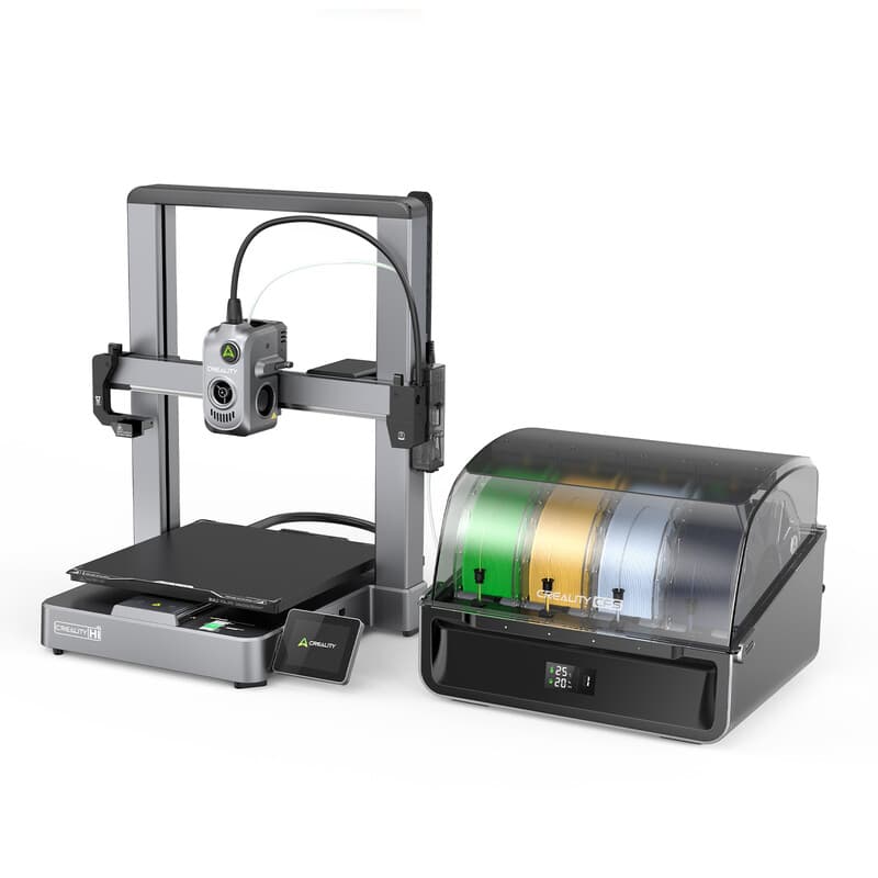 Creality Hi Combo Imprimante 3D avec Core XZ, 500 mm/s, impression multicolore, nivellement auto, 260 x 260 x 300 mm, Métal