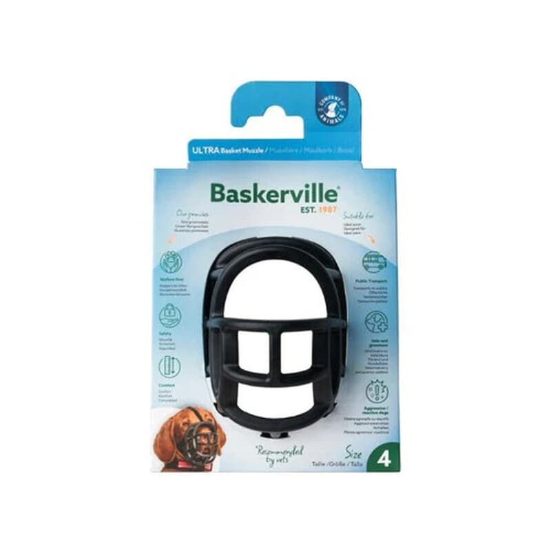 Baskerville NR4 Muselière ultra respirante pour animaux de compagnie