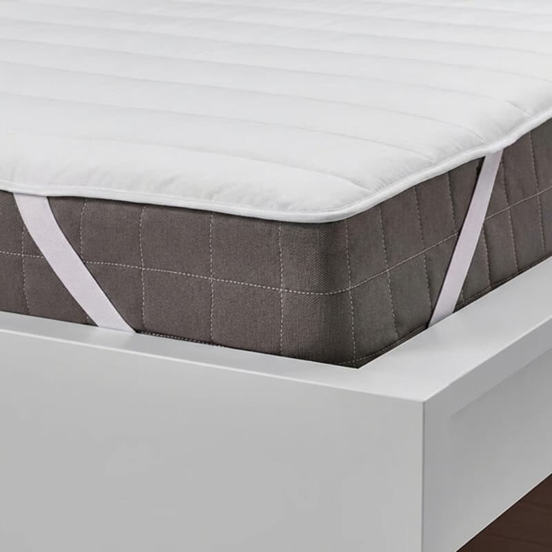 MENDALE Surmatelas 2,5 cm - Souple et soutenant, confortable et durable, avec sangles élastiquées pour un ajustement facile - Hypoallergénique et