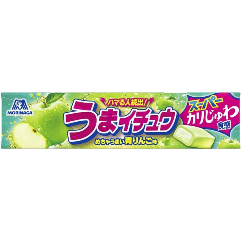 Morinaga Hi Chew Green Apple Gummy 12 Tablets x 12P 55.2g/pack 森永嗨啾青苹果味软糖12粒 55.2g/袋