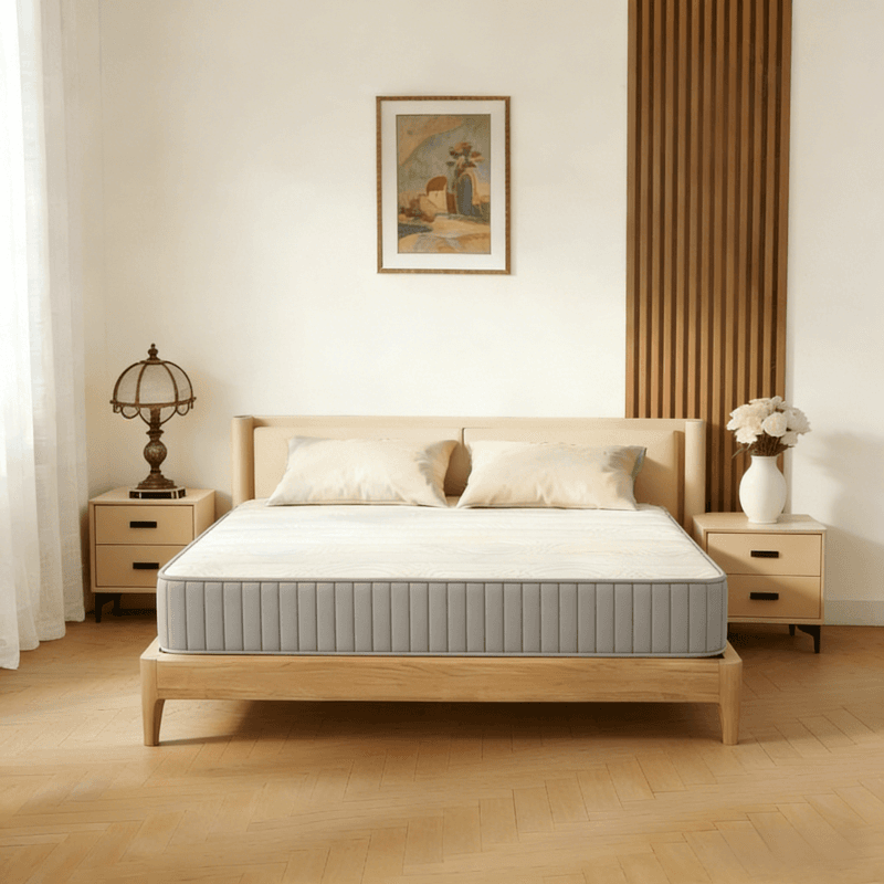ochama Matelas à ressorts ensachés éco-conçu 140 x 200 x 24cm - Niveau de fermeté H2/3 (moyenne à souple) - Version avec soutien renforcé sur