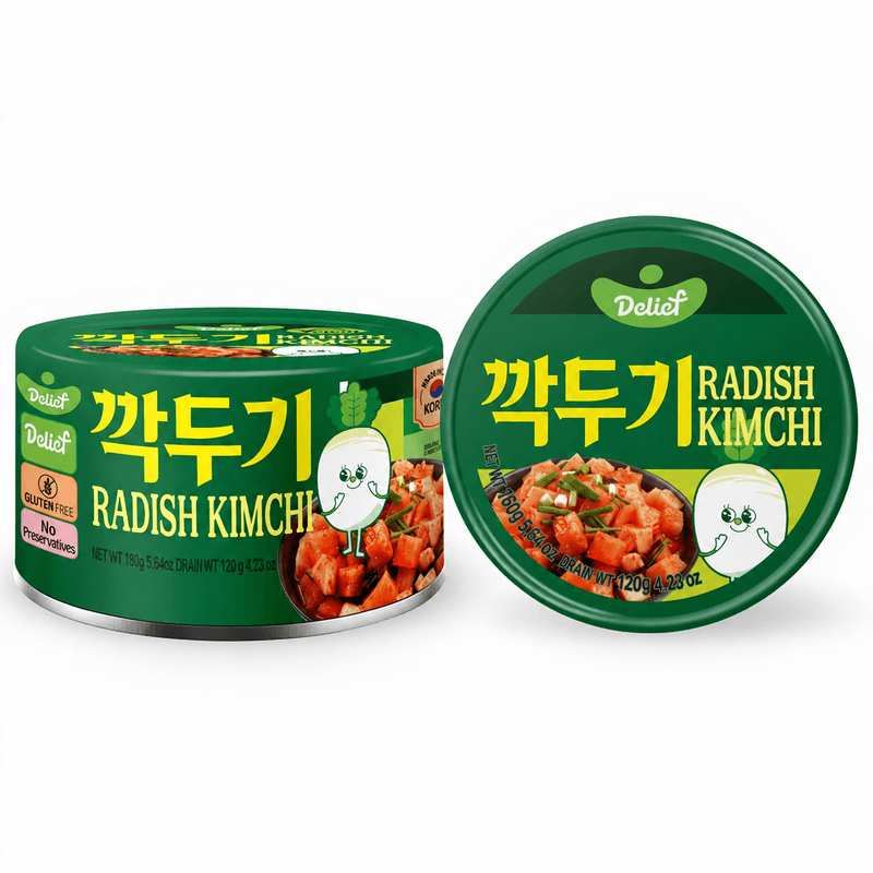 Delief Kimchi de radis en cubes - 160 g