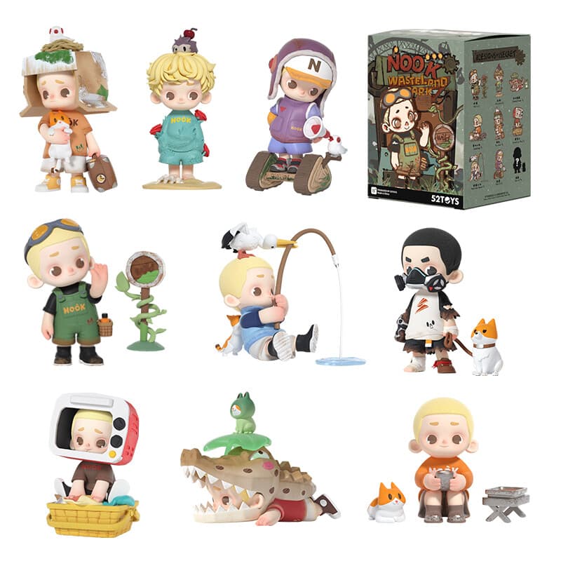 52TOYS NOOK Série Wasteland Paradise Boîte Mystère, Figurine de Collection Tendance, Décoration de Bureau en Peluche Mignonne, Cadeau