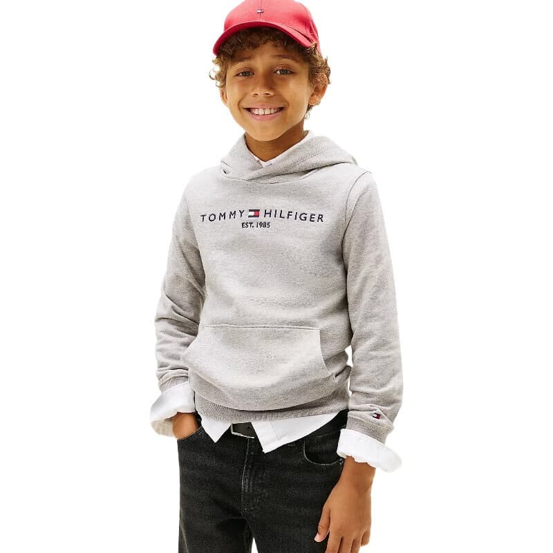 Tommy Hilfiger essential sweat à capuche enfant unisexe gris - 6