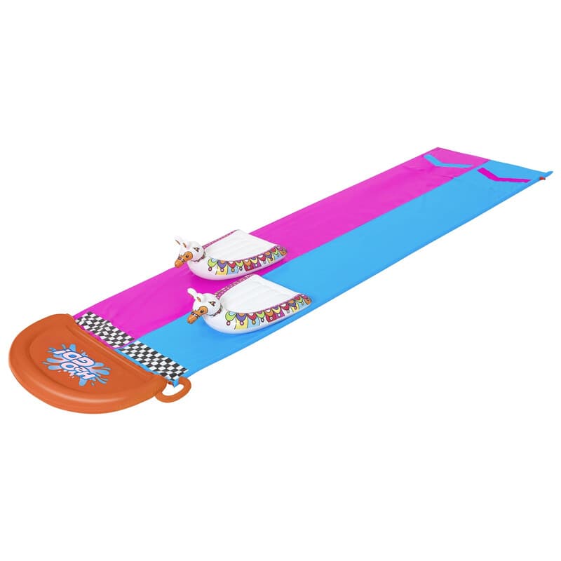 BESTWAY H2OGO!® Llama Rama Toboggan double piste - 40 cm x 4,88 m